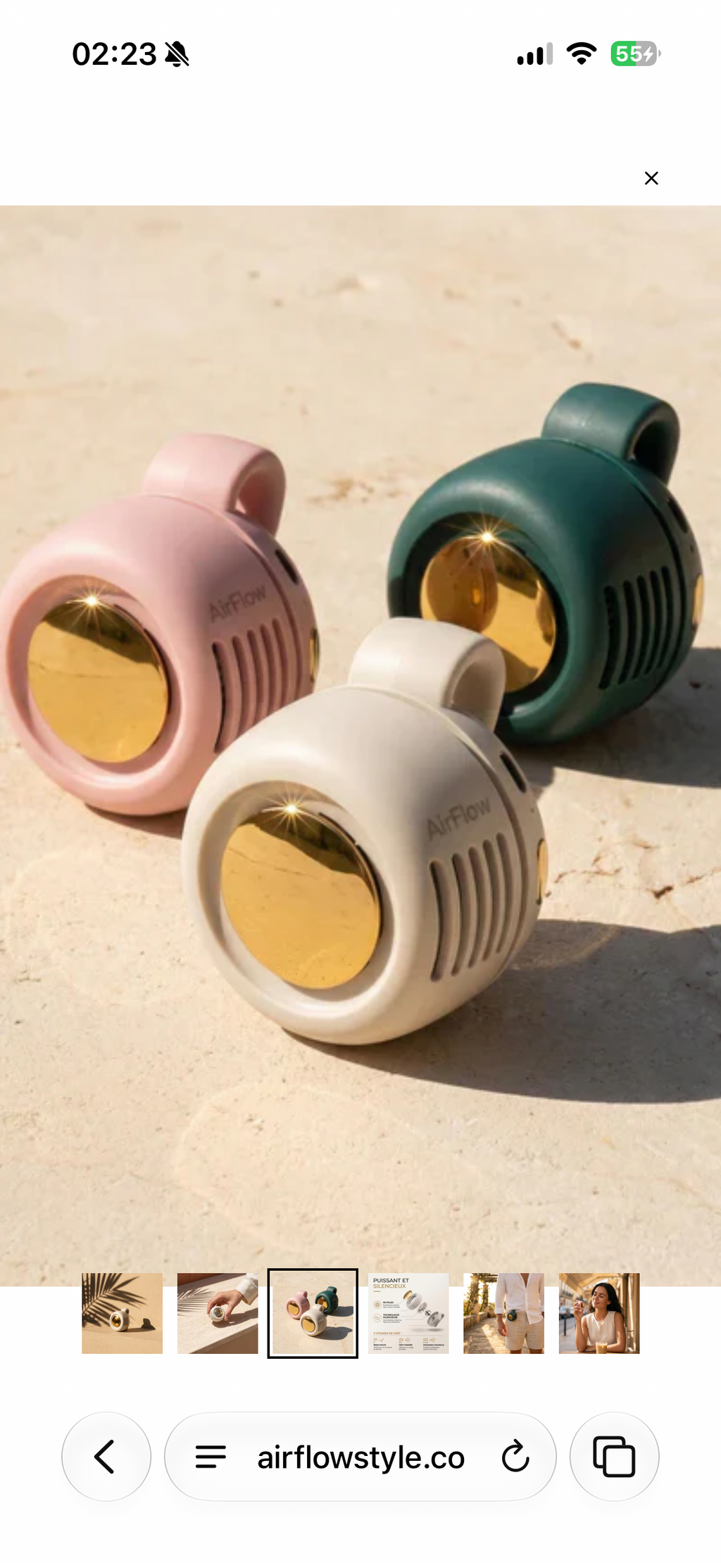 AirFlow Mini Ventilateur 360°